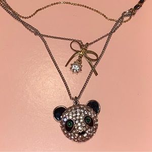 Betsey Johnson panda necklace